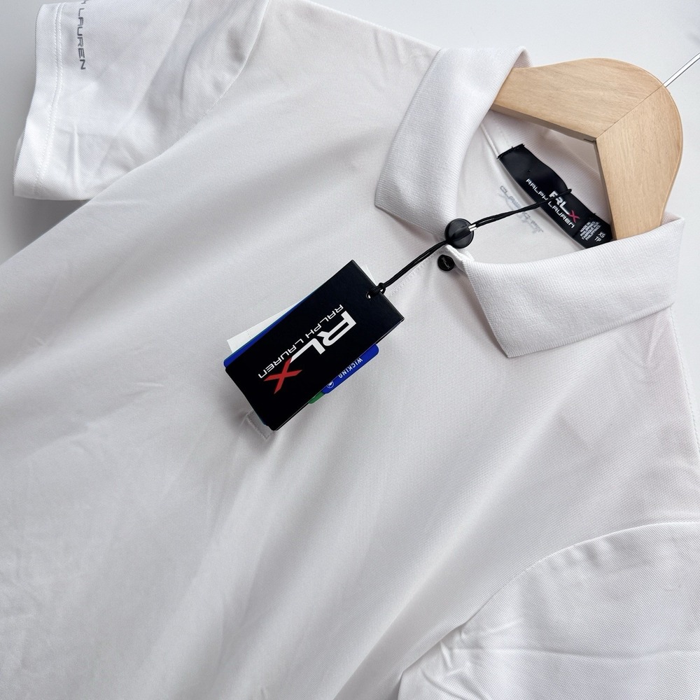 RLX Ralph Lauren Women's Size XS Tour Golf Polo Shirt Lightweight White NWT